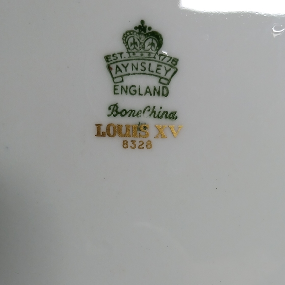 Aynsley England Louis XV 8328 Decorative Side plate gold and white, set of 4 - Picture 3 of 3